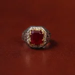 انگشتر یاقوت سرخ مردانه کد 31286