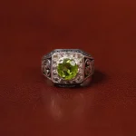 انگشتر زبرجد مردانه کد 31290