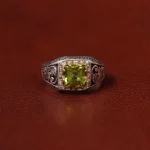 انگشتر زبرجد مردانه کد 31293