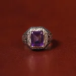 انگشتر آمیتیست مردانه کد 31295