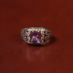 انگشتر آمیتیست مردانه کد 31297