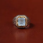 انگشتر آکوامارین مردانه کد 31304