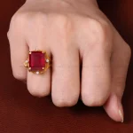 انگشتر یاقوت سرخ زنانه کد 31316