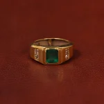 انگشتر زمرد مردانه کد 31317