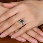 انگشتر زمرد زنانه کد 31324