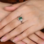 انگشتر زمرد زنانه کد 31326