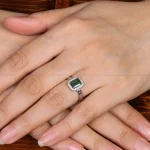 انگشتر زمرد زنانه کد 31327