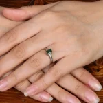 انگشتر زمرد زنانه کد 31329