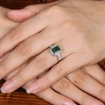 انگشتر زمرد زنانه کد 31333