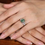 انگشتر زمرد زنانه کد 31337