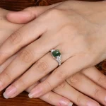 انگشتر زمرد زنانه کد 31338