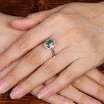 انگشتر زمرد زنانه کد 31339