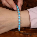 دستبند فیروزه زنانه کد 31348