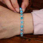 دستبند فیروزه زنانه کد 31350