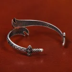 بنگل نقره مردانه کد 31407