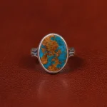 انگشتر فیروزه شجری مردانه کد 31447