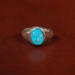 انگشتر فیروزه شجری مردانه کد 31455