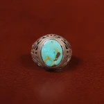 انگشتر فیروزه شجری مردانه کد 31463