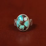 انگشتر فیروزه شجری مردانه کد 31464