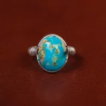 انگشتر فیروزه شجری مردانه کد 31469