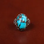 انگشتر فیروزه شجری مردانه کد 31473