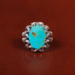 انگشتر فیروزه شجری مردانه کد 31478