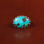 انگشتر فیروزه شجری مردانه کد 31480