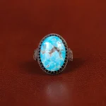 انگشتر فیروزه شجری مردانه کد 31481