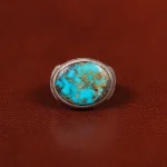 انگشتر فیروزه شجری مردانه کد 31483