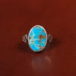 انگشتر فیروزه شجری مردانه کد 31488