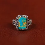 انگشتر فیروزه شجری مردانه کد 31491