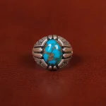 انگشتر فیروزه شجری مردانه کد 31492