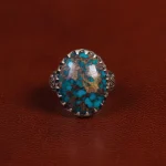 انگشتر فیروزه شجری مردانه کد 31503