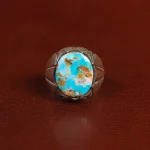 انگشتر فیروزه شجری مردانه کد 31509