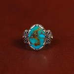 انگشتر فیروزه شجری مردانه کد 31512