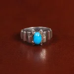 انگشتر فیروزه شجری مردانه کد 31516