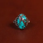 انگشتر فیروزه شجری مردانه کد 31518