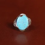 انگشتر فیروزه شجری مردانه کد 31521