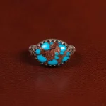 انگشتر فیروزه شجری مردانه کد 31524