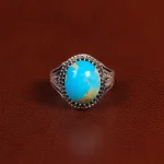 انگشتر فیروزه شجری مردانه کد 31525