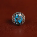 انگشتر فیروزه شجری مردانه کد 31526