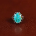 انگشتر فیروزه شجری مردانه کد 31540