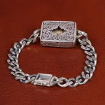 دستبند فیروزه مردانه کد 31548