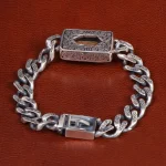 دستبند فیروزه مردانه کد 31550