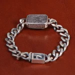 دستبند فیروزه مردانه کد 31552