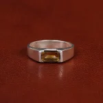 انگشتر سیترین مردانه کد 31562