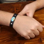 دستبند چرم فیروزه مردانه کد 31574