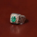 انگشتر زمرد مردانه کد 31261