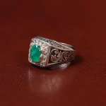 انگشتر زمرد مردانه کد 31262