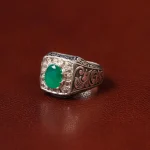 انگشتر زمرد مردانه کد 31263